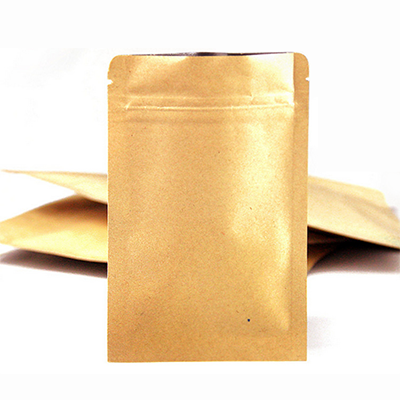 Kraft Paper Zipper Flat Pouch